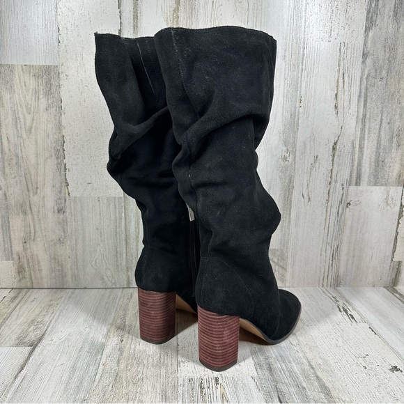 NEW Splendid Gladis Leather Upper Suede Scrunch Block Heel Boots #909 - Picture 8 of 12